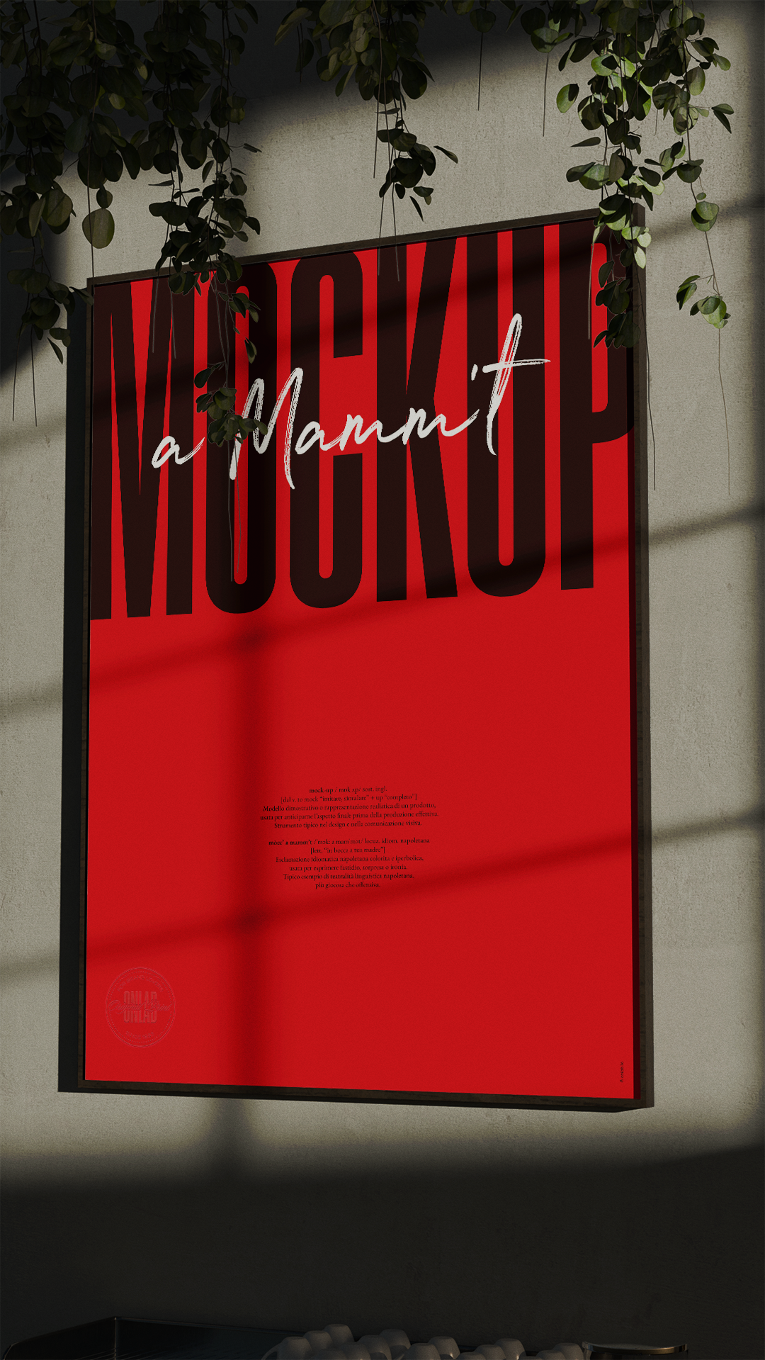 Mockup a Mammt - Poster