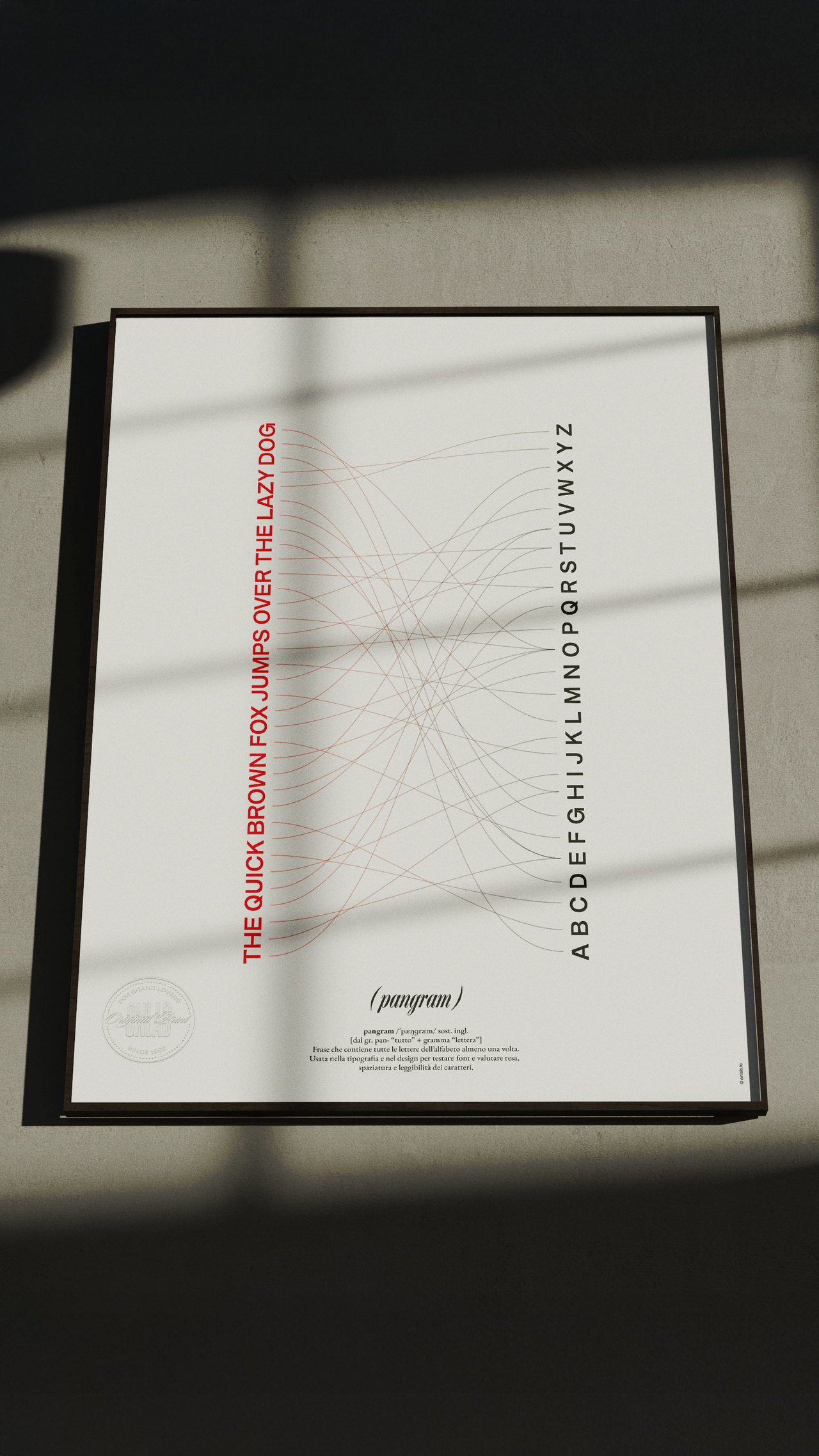 Pangram - Poster